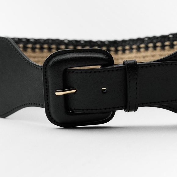 NWT Zara Accessories Woven Combination Belt Size 30 US - Picture 4 of 11